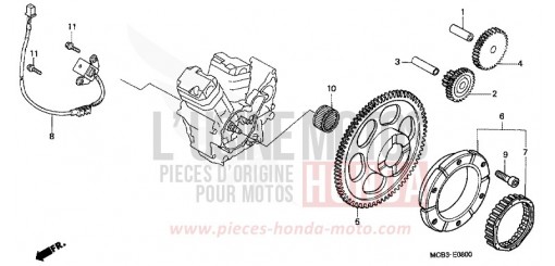 GENERATEUR D'IMPULSIONS/ EMBRAYAGE DE DEMARRAGE XL650V1 de 2001